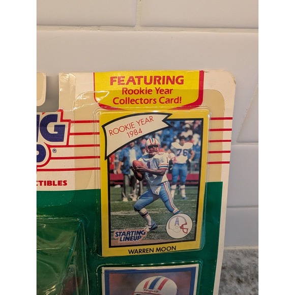 1990  WARREN MOON - Starting Lineup Sports Figurine - Houston Oilers - Picture 4 of 9